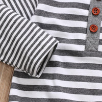 Load image into Gallery viewer, 2 Pieces Set Baby Boys Striped Tops And Solid Color Pants Wholesale 22121609
