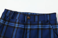 Load image into Gallery viewer, 3 Pieces Set Baby Kid Boys Birthday Party Solid Color Shirts And Checked Vests Waistcoats And Pants Wholesale 221216105
