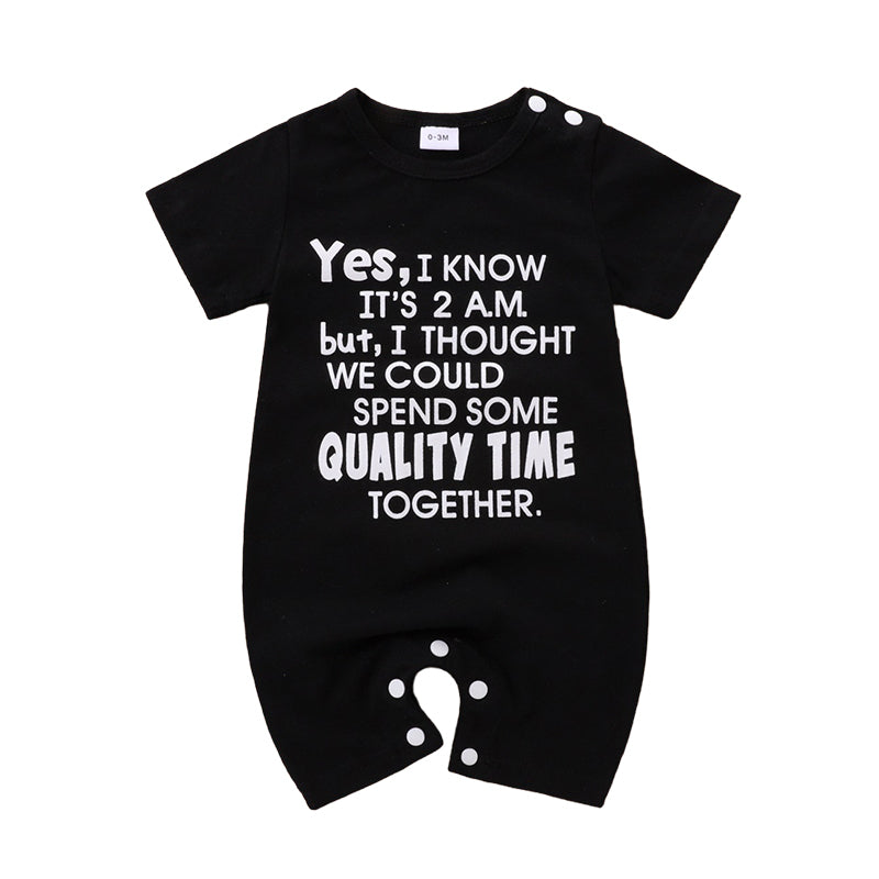 Baby Unisex Letters Rompers Wholesale 221216109