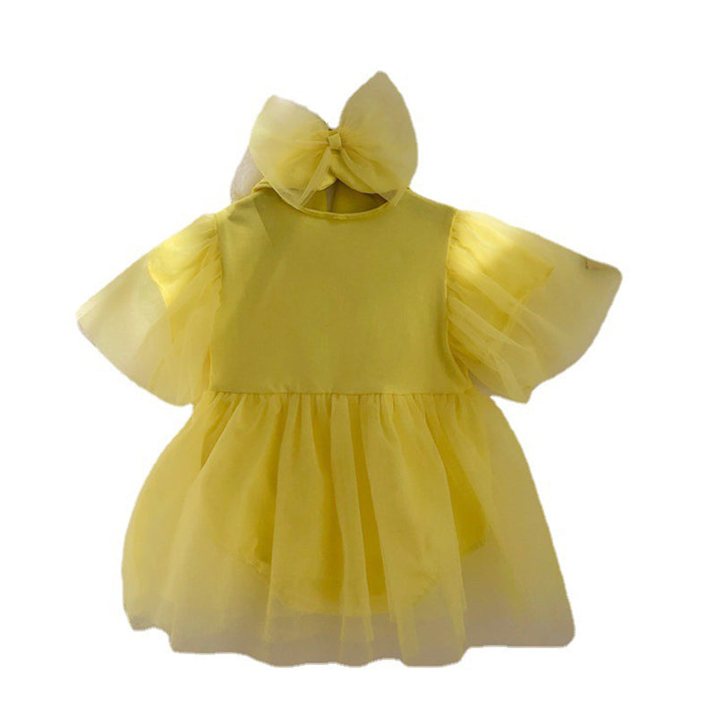 Baby Girls Bow Lace Rompers Wholesale 221216113