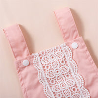 Load image into Gallery viewer, Baby Girls Color-blocking Lace Rompers Wholesale 221216117
