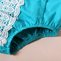 Load image into Gallery viewer, Baby Girls Color-blocking Lace Rompers Wholesale 221216117
