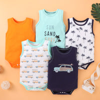 Load image into Gallery viewer, Baby Boys Car Cartoon Print Rompers Wholesale 221216122
