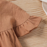 Load image into Gallery viewer, Baby Girls Solid Color Lace Rompers Wholesale 221216126
