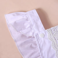 Load image into Gallery viewer, Baby Girls Solid Color Lace Rompers Wholesale 221216127
