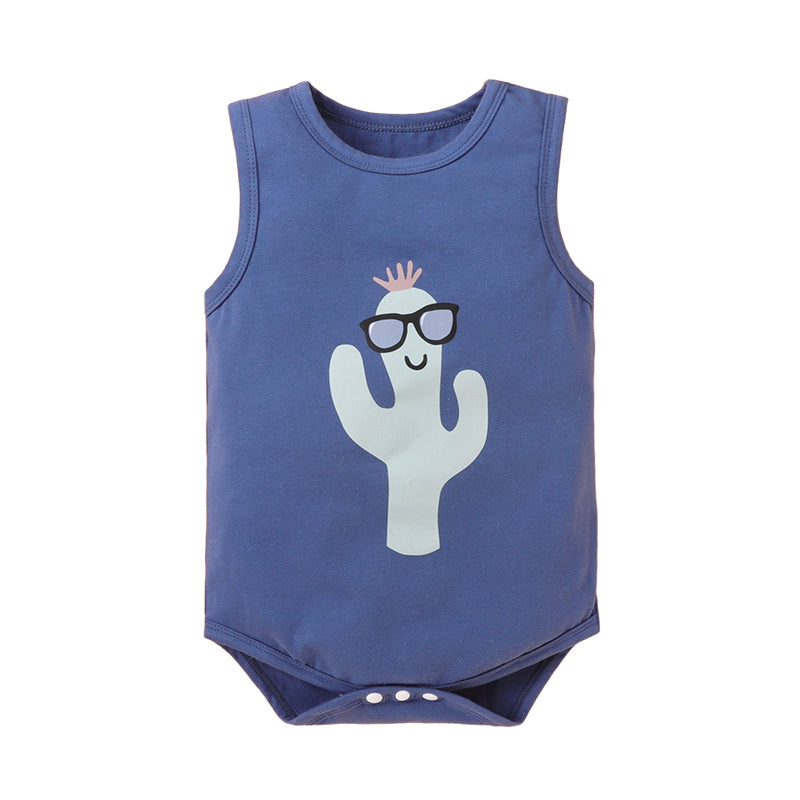 Baby Unisex Cartoon Print Rompers Wholesale 221216128