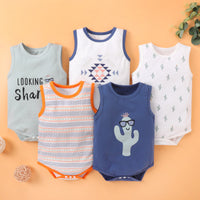 Load image into Gallery viewer, Baby Unisex Cartoon Print Rompers Wholesale 221216128
