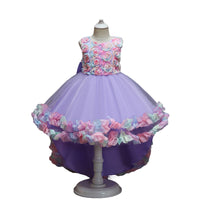 Load image into Gallery viewer, Kid Girls Color-blocking Flower Bow Dressy Birthday Party Princess Dresses Wholesale 221216140
