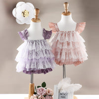 Load image into Gallery viewer, Baby Girls Lace Rompers Wholesale 221216150
