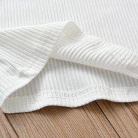 Load image into Gallery viewer, 2 Pieces Set Baby Kid Girls Muslin&amp;Ribbed Tops And Solid Color Jeans Wholesale 221216151
