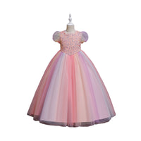 Load image into Gallery viewer, Kid Girls Solid Color Dressy Party Dresses Princess Dresses Wholesale 221216159

