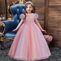 Load image into Gallery viewer, Kid Girls Solid Color Dressy Party Dresses Princess Dresses Wholesale 221216159
