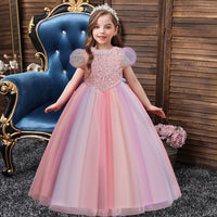 Load image into Gallery viewer, Kid Girls Solid Color Dressy Party Dresses Princess Dresses Wholesale 221216159
