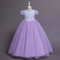Load image into Gallery viewer, Kid Girls Solid Color Dressy Party Dresses Princess Dresses Wholesale 221216159
