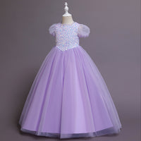 Load image into Gallery viewer, Kid Girls Solid Color Dressy Party Dresses Princess Dresses Wholesale 221216159
