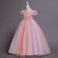 Load image into Gallery viewer, Kid Girls Solid Color Dressy Party Dresses Princess Dresses Wholesale 221216159
