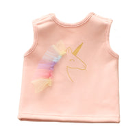 Load image into Gallery viewer, Baby Girls Unicorn Print Tank Tops Wholesale 221216160
