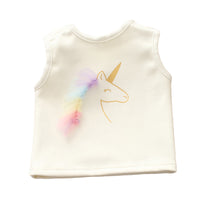 Load image into Gallery viewer, Baby Girls Unicorn Print Tank Tops Wholesale 221216160
