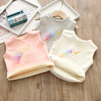 Load image into Gallery viewer, Baby Girls Unicorn Print Tank Tops Wholesale 221216160
