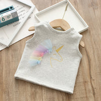 Load image into Gallery viewer, Baby Girls Unicorn Print Tank Tops Wholesale 221216160
