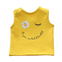 Load image into Gallery viewer, Baby Girls Letters Flower Print Tank Tops Wholesale 221216167

