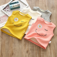 Load image into Gallery viewer, Baby Girls Letters Flower Print Tank Tops Wholesale 221216167
