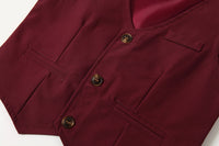 Load image into Gallery viewer, 3 Pieces Set Baby Kid Boys Birthday Party Bow Shirts And Solid Color Vests Waistcoats And Trousers Wholesale 221216180
