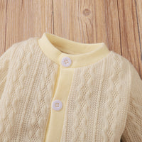 Load image into Gallery viewer, 2 Pieces Set Baby Unisex Solid Color Vests Waistcoats And Crochet Jumpsuits Wholesale 221216182
