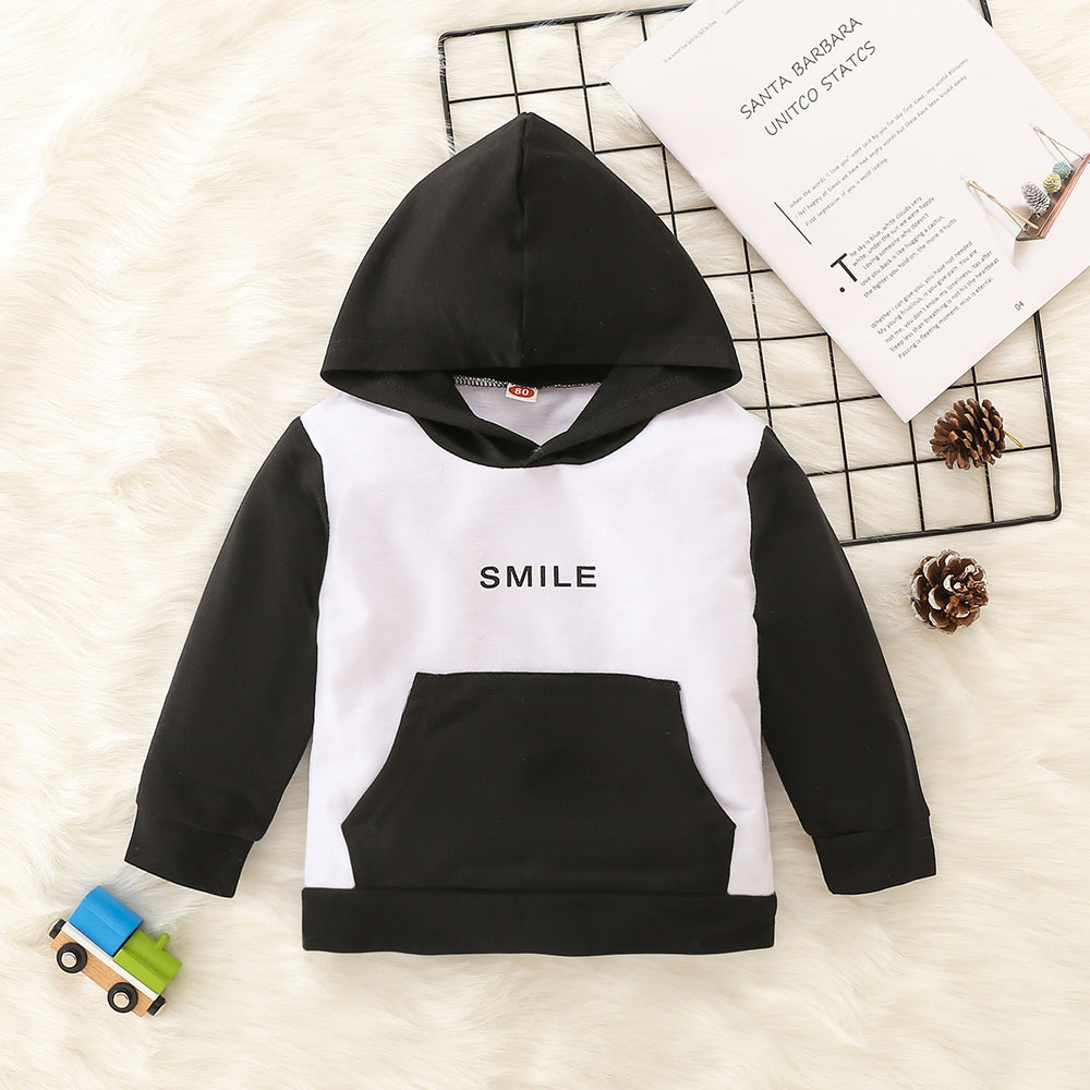 Baby Boys Letters Color-blocking Hoodies Swearshirts Wholesale 221216207