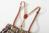 Load image into Gallery viewer, 2 Pieces Set Baby Kid Boys Birthday Party Bow Shirts And Checked Jumpsuits Wholesale 221216210
