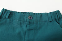 Load image into Gallery viewer, 2 Pieces Set Baby Kid Boys Birthday Party Striped Bow Shirts And Solid Color Shorts Wholesale 221216221
