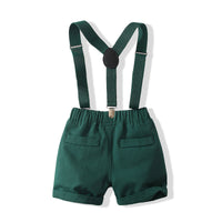 Load image into Gallery viewer, 2 Pieces Set Baby Kid Boys Birthday Party Solid Color Bow Shirts And Rompers Wholesale 221216226
