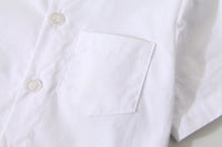 Load image into Gallery viewer, 2 Pieces Set Baby Kid Boys Birthday Party Solid Color Bow Shirts And Rompers Wholesale 221216226
