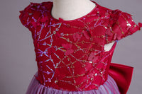 Load image into Gallery viewer, Kid Girls Color-blocking Butterfly Bow Birthday Party Princess Dresses Wholesale 221216234
