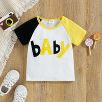 Load image into Gallery viewer, 2 Pieces Set Baby Kid Girls Letters T-Shirts And Ripped Shorts Wholesale 221216239
