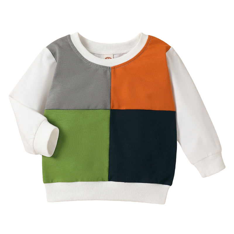 Baby Unisex Color-blocking Hoodies Swearshirts Wholesale 221216243