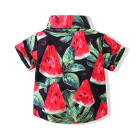 Load image into Gallery viewer, Baby Kid Boys Fruit Print Shirts Wholesale 221216245
