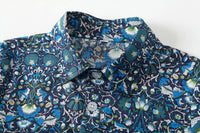 Load image into Gallery viewer, 2 Pieces Set Baby Kid Boys Flower Print Shirts And Solid Color Shorts Wholesale 221216249
