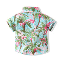 Load image into Gallery viewer, Baby Kid Boys Tropical print Beach Shirts Wholesale 221216252
