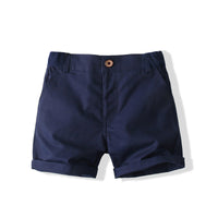 Load image into Gallery viewer, 2 Pieces Set Baby Kid Boys Tropical Shirts And Solid Color Shorts Wholesale 221216259
