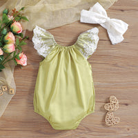 Load image into Gallery viewer, Baby Girls Lace Rompers Wholesale 221216280
