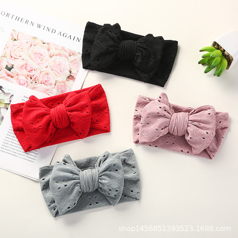Girls Bow Embroidered Accessories Headwear Wholesale 221216284