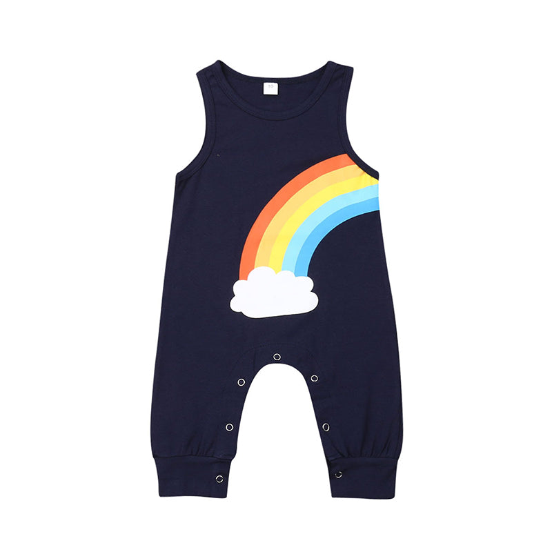 Baby Unisex Rainbow Jumpsuits Wholesale 22121629