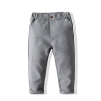 Load image into Gallery viewer, 3 Pieces Set Baby Kid Boys Solid Color Bow Shirts Vests Waistcoats And Pants Wholesale 221216290
