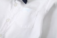 Load image into Gallery viewer, 3 Pieces Set Baby Kid Boys Solid Color Bow Shirts Vests Waistcoats And Pants Wholesale 221216290
