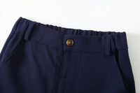 Load image into Gallery viewer, 3 Pieces Set Baby Kid Boys Solid Color Bow Shirts Vests Waistcoats And Pants Wholesale 221216290
