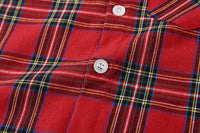 Load image into Gallery viewer, 2 Pieces Set Baby Kid Boys Birthday Party Checked Bow Shirts And Solid Color Jumpsuits Wholesale 221216292
