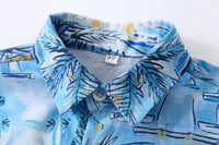 Load image into Gallery viewer, 2 Pieces Set Baby Kid Boys Print Shirts And Solid Color Shorts Wholesale 221216308
