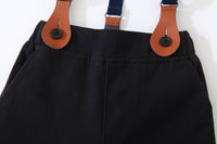 Load image into Gallery viewer, 2 Pieces Set Baby Kid Boys Birthday Party Striped Bow Shirts And Solid Color Rompers Wholesale 221216309
