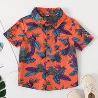 Load image into Gallery viewer, Baby Kid Boys Tropical print Shirts Wholesale 221216312
